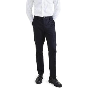 DOCKERS Mens Men’s Signature Khaki Slim Fit Iron Free with Stain Defender®(Beautiful Black)