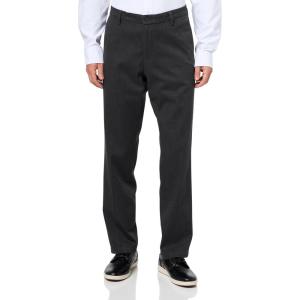 DOCKERS Mens Men’s Signature Khaki Slim Fit Iron Free with Stain Defender®(Charcoal Heather)