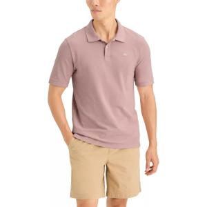 DOCKERS Men’s Regular Fit Short Sleeve Performance Pique Polo(Pale Mauve)