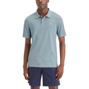 DOCKERS Men’s Regular Fit Short Sleeve Performance Pique Polo(Tourmaline)