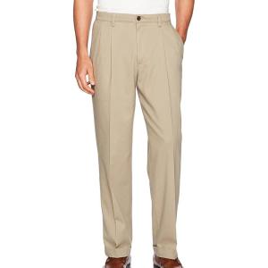 DOCKERS Men’s Relaxed Fit Easy Khaki Pants-Pleated(Timberwolf)