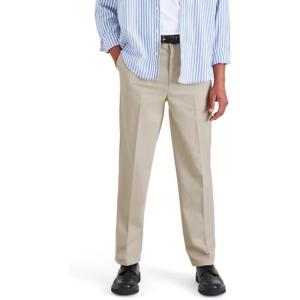 DOCKERS Mens Relaxed Fit Signature Iron Free Khaki With Stain Defender Pants(Cloud)