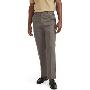DOCKERS Men’s Straight Fit Signature Iron Free Khaki with Stain Defender Pants (Regular and Big & Tall)(Dark Pebble)