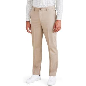 DOCKERS Men’s Straight Fit Signature Iron Free Khaki with Stain Defender Pants (Regular and Big & Tall)(Timberwolf)