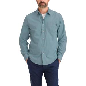 DOCKERS Men’s Ultimate Shirt Long Sleeve Regular Fit(Tourmaline)