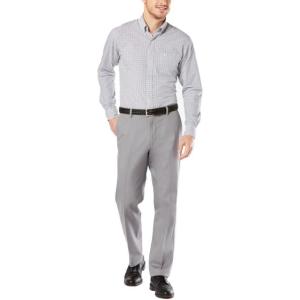 Dockers Men’s Classic Fit Easy Khaki Pants – Pleated (Standard and Big & Tall)(Burma Grey)