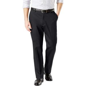 Dockers Men’s Classic Fit Signature Khaki Lux Cotton Stretch Pants(Black)