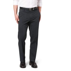 Dockers Men’s Classic Fit Signature Khaki Lux Cotton Stretch Pants(Charcoal Heather)