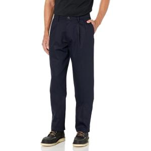 Dockers Men’s Classic Fit Signature Lux Cotton Stretch Pants-Pleated (Regular and Big & Tall)(Dockers Navy)
