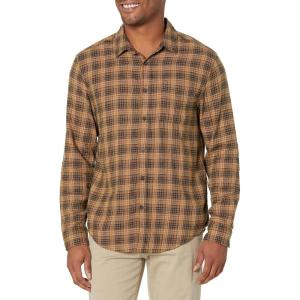 Dockers Men’s Regular Fit Long Sleeve Casual Shirt (Regular and Big & Tall)(Tan Bakersz)
