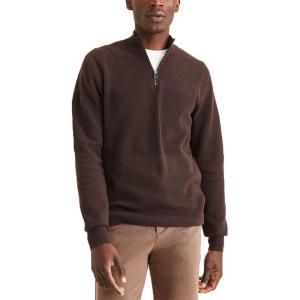 Dockers Men’s Regular Fit Long Sleeve Quarter Zip Sweater(Mole)