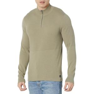 Dockers Men’s Regular Fit Long Sleeve Quarter Zip Sweater(Overland Trek Khaki)