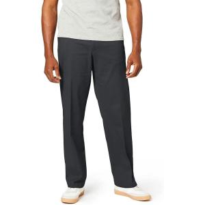Dockers Mens Relaxed Fit Comfort Khaki Pants(Steelhead)