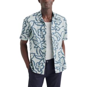 Dockers Men’s Short Sleeve Camp Collar Shirt (Regular and Big & Tall)(Green – Harbor Gray Mangrove (Slub))