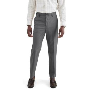 Dockers Men’s Signature Go Straight Fit Khaki Smart 360 Tech Pants (Regular and Big & Tall)(Car Park Grey)