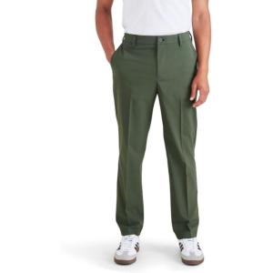 Dockers Men’s Signature Go Straight Fit Khaki Smart 360 Tech Pants (Regular and Big & Tall)(Forest Night Green)