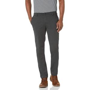 Dockers Men’s Slim Fit Signature Khaki Lux Cotton Stretch Pants(Charcoal Heather)