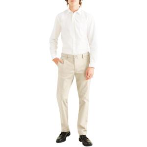 Dockers Men’s Slim Fit Signature Khaki Lux Cotton Stretch Pants(Cloud)
