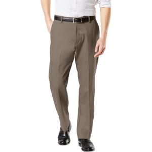 Dockers Men’s Slim Fit Signature Khaki Lux Cotton Stretch Pants(Dark Pebble)