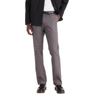 Dockers Mens Straight Fit Signature Lux Cotton Stretch Khaki Pant(Magnet)