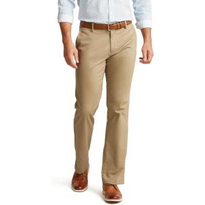Dockers Mens Straight Fit Signature Lux Cotton Stretch Khaki Pant(New British Khaki)