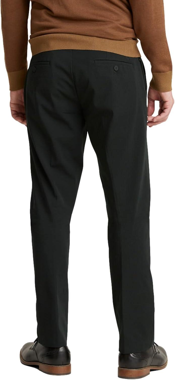 imageDOCKERS Mens City Tech Trouser Straight Fit Smart 360 Tech PantsMineral Black