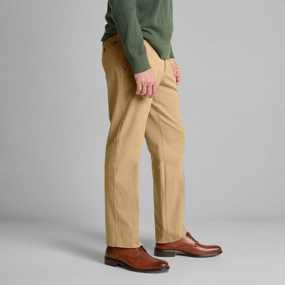imageDOCKERS Mens City Tech Trouser Straight Fit Smart 360 Tech PantsNew British Khaki