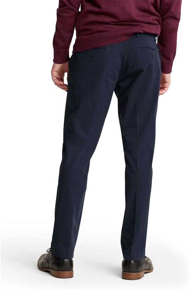 imageDOCKERS Mens City Tech Trouser Straight Fit Smart 360 Tech PantsNightwatch Blue