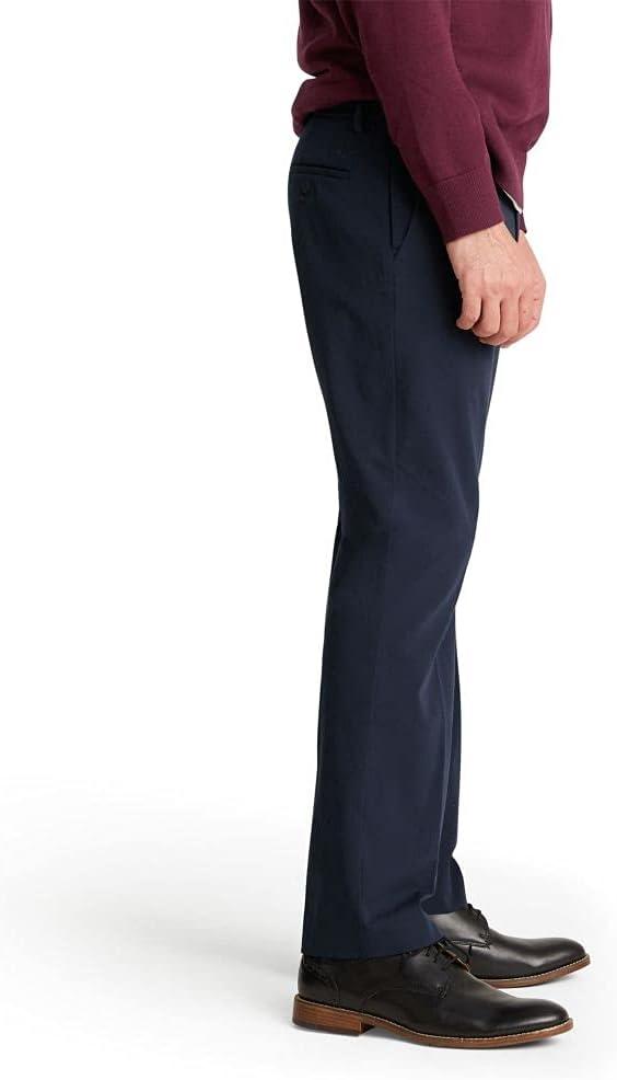 imageDOCKERS Mens City Tech Trouser Straight Fit Smart 360 Tech PantsNightwatch Blue