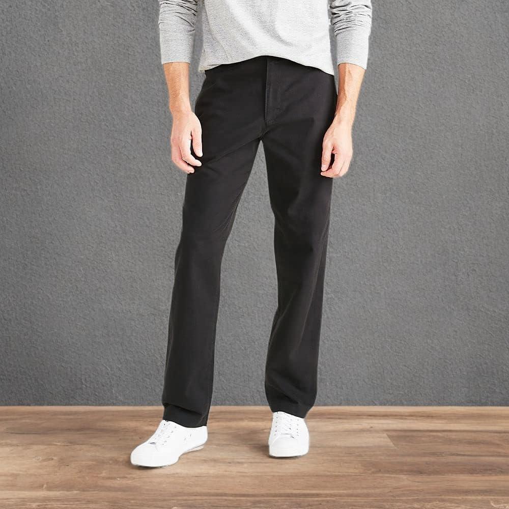 imageDOCKERS Mens Classic Fit Perfect Chino PantMineral Black
