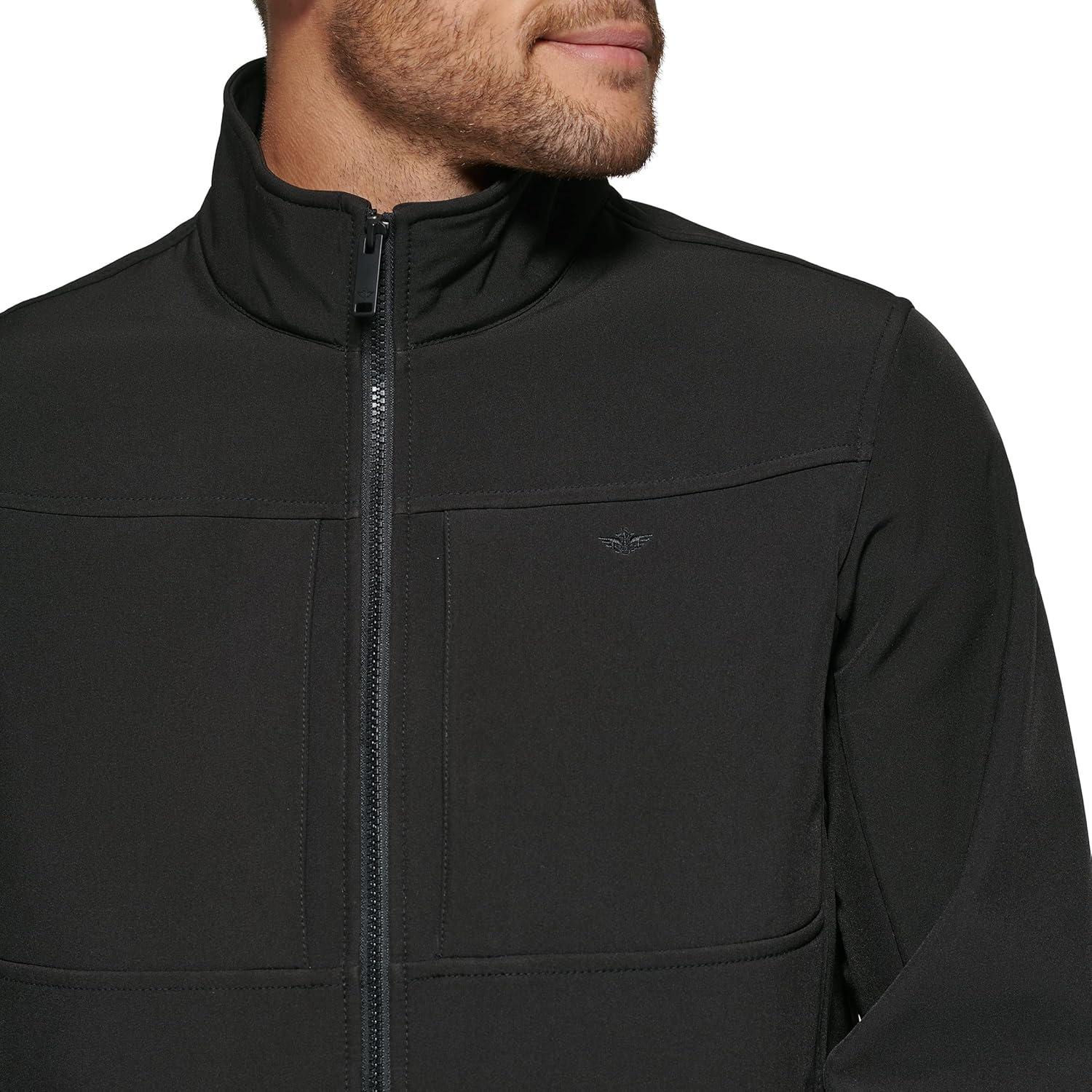 imageDOCKERS Mens Clean Zipup Softshell JacketBlack