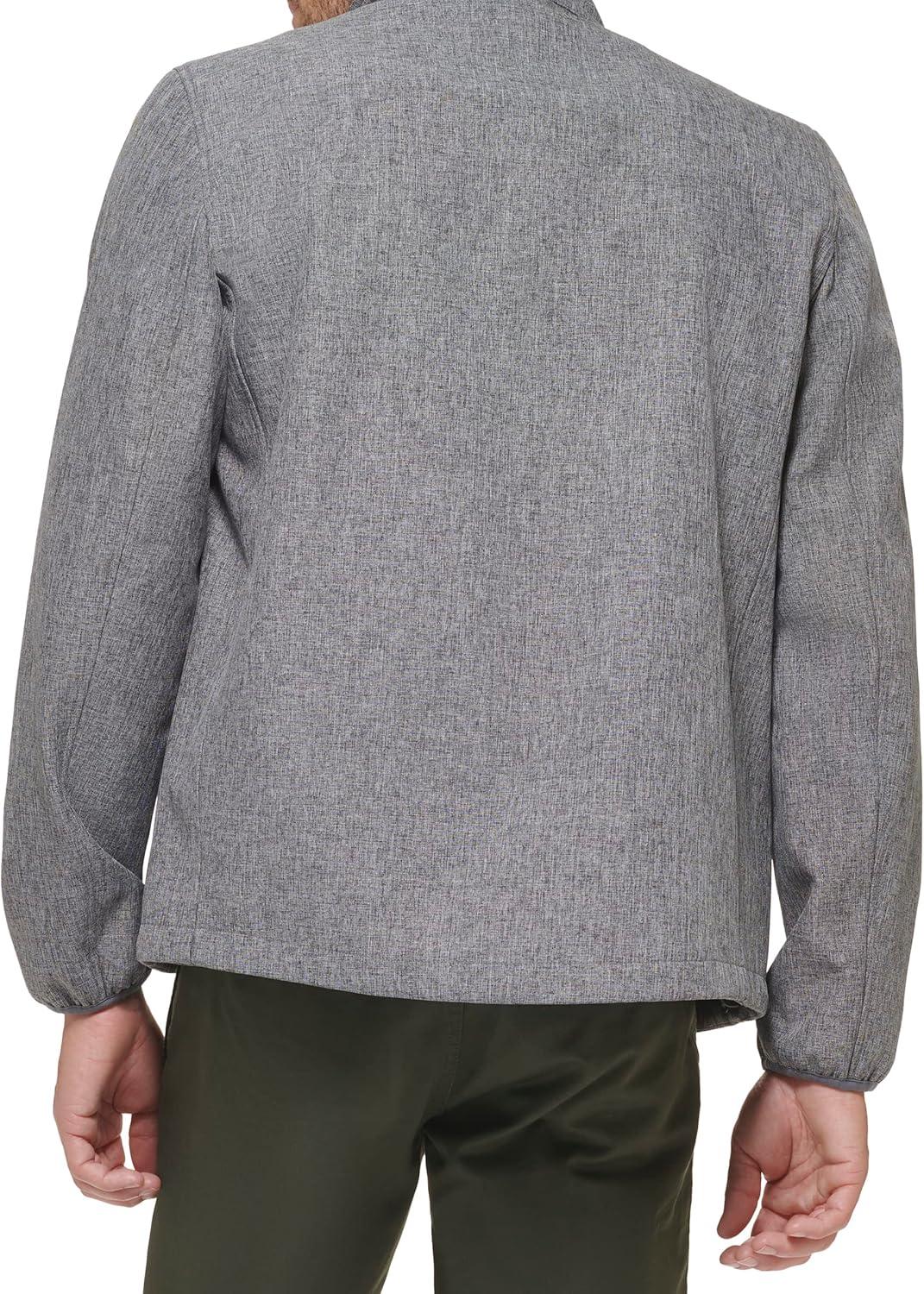 imageDOCKERS Mens Clean Zipup Softshell JacketHeather Grey