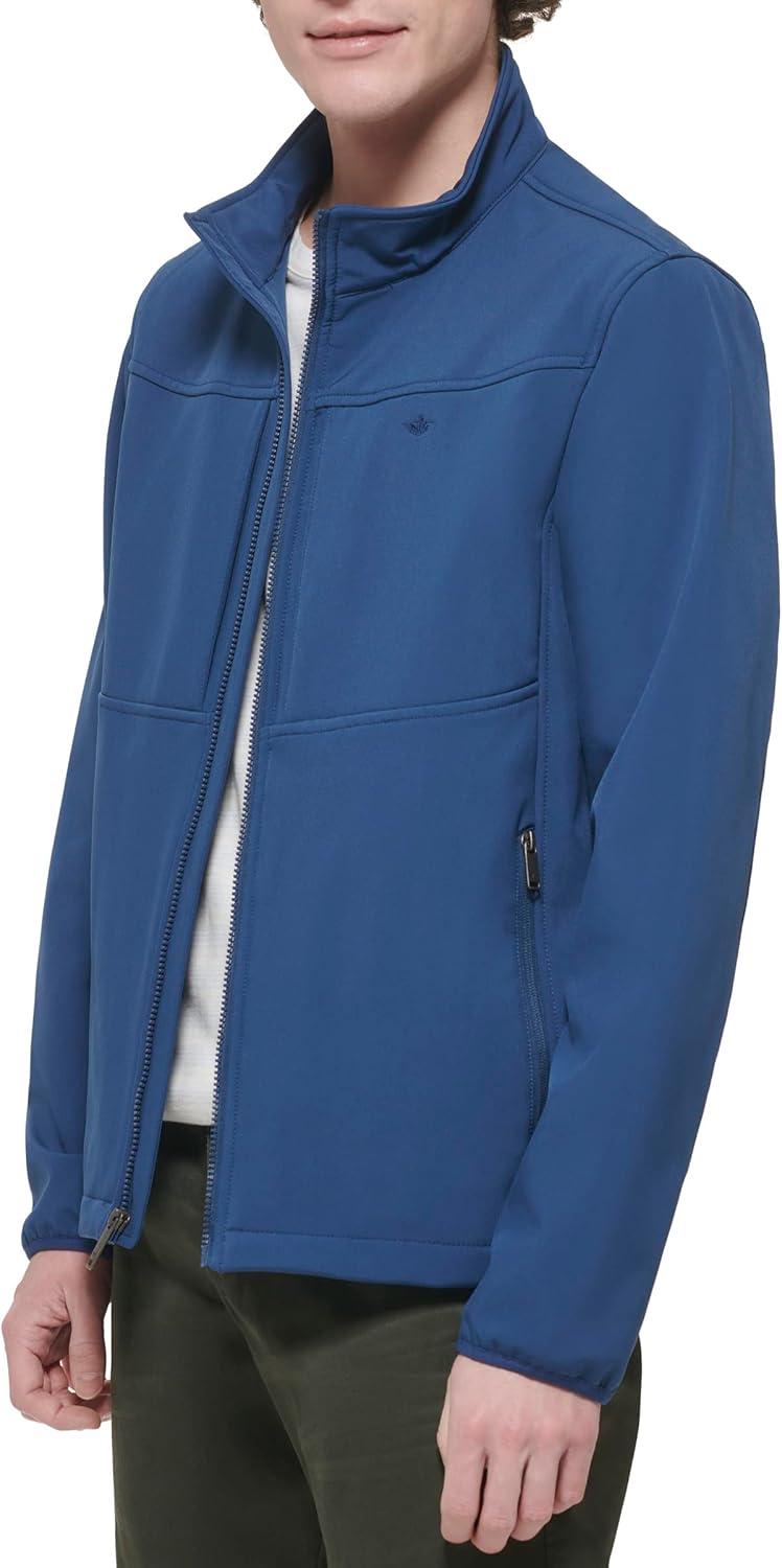imageDOCKERS Mens Clean Zipup Softshell JacketOcean Blue