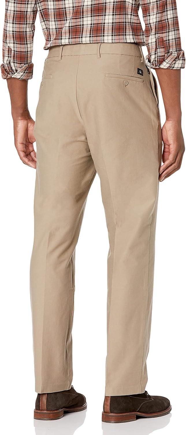 imageDOCKERS Mens Comfort Trouser Straight Fit Smart 360 Knit PantsTimberwolf Waterless