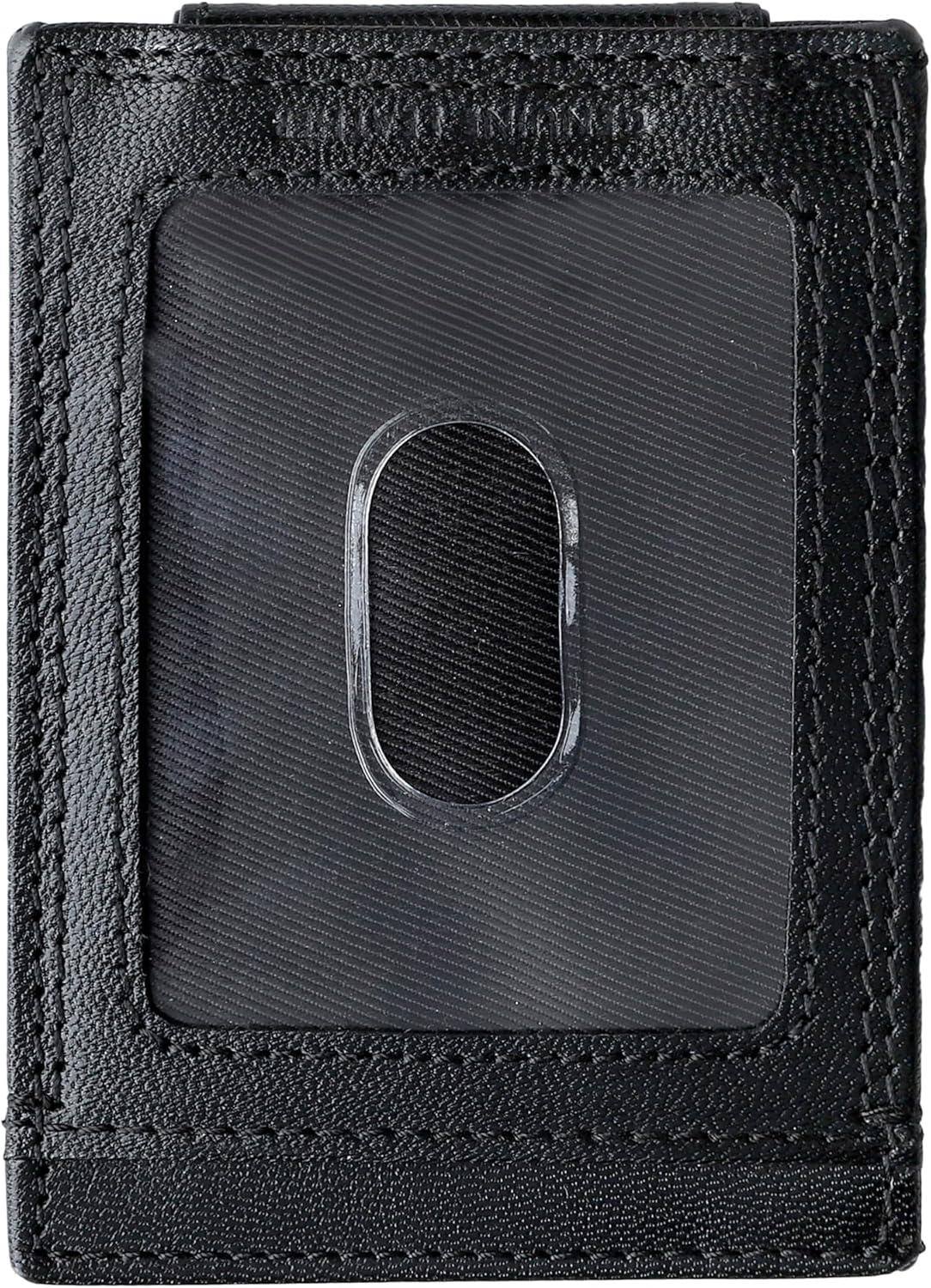 imageDOCKERS Mens Front Pocket WalletBlack Ornament
