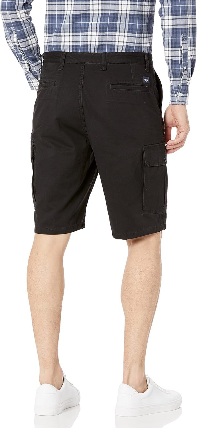 imageDOCKERS Mens Perfect Cargo Classic Fit ShortsMineral Black