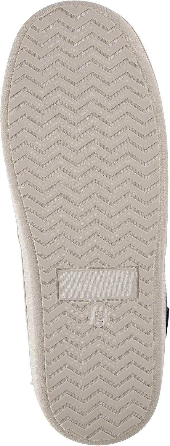imageDOCKERS Mens Slippers TwinGore SlipOn Indoor Outdoor Shoe Faux Wool NavyGrey Mens Sizes 8 to 16 Medium and Wide WidthsNavy