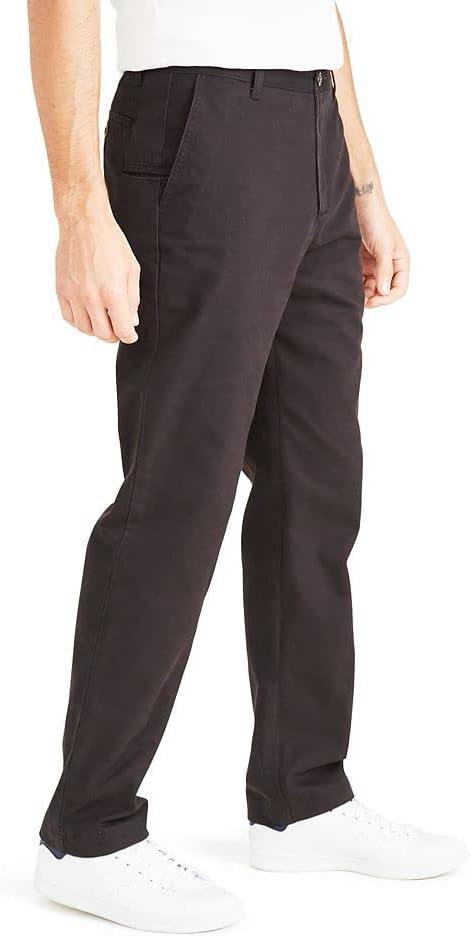 imageDOCKERS Mens Straight Fit Perfect Chino PantMineral Black Waterless