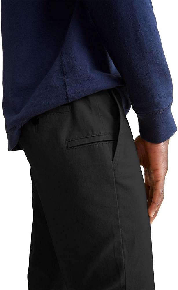 imageDOCKERS Mens Straight Fit Perfect Chino PantMineral Black Waterless