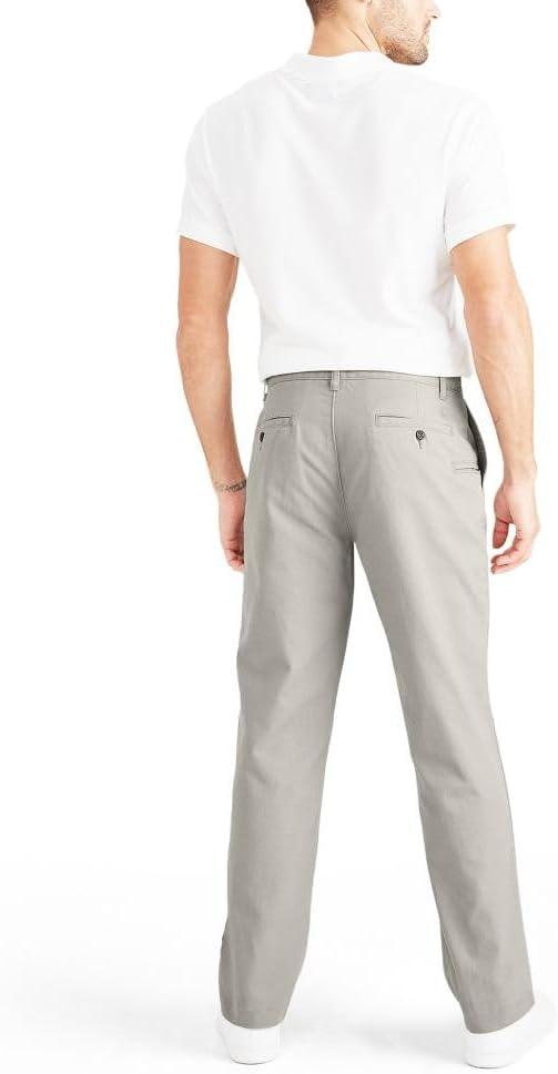 imageDOCKERS Mens Straight Fit Perfect Chino PantPorcelain Khaki