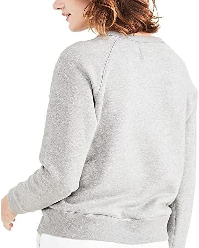 imageDOCKERS Womens Classic Fit Brushed Terry Icon SweatshirtHeather Grey