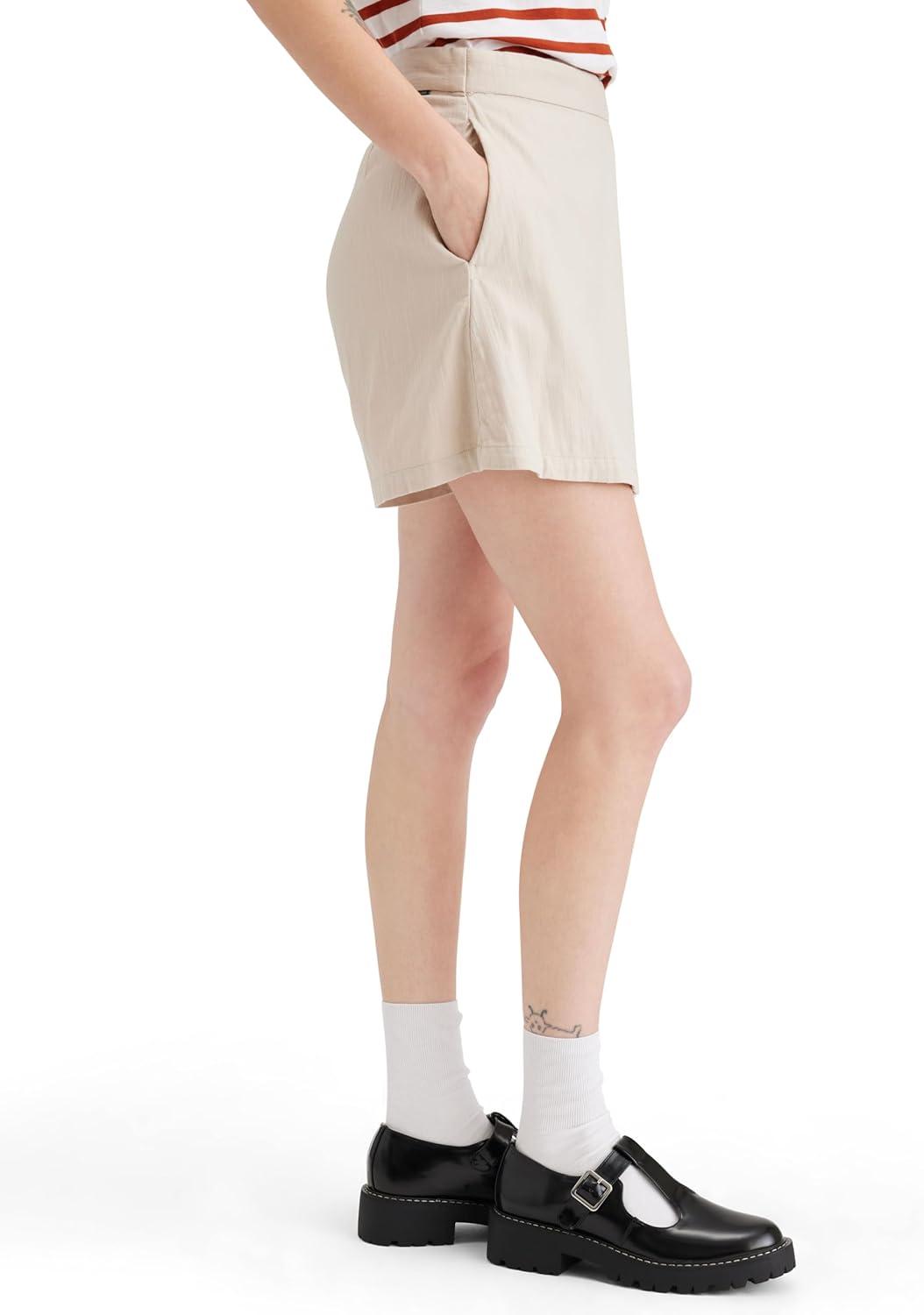 imageDOCKERS Womens Mid Rise Mini SkortNew Sahara Khaki