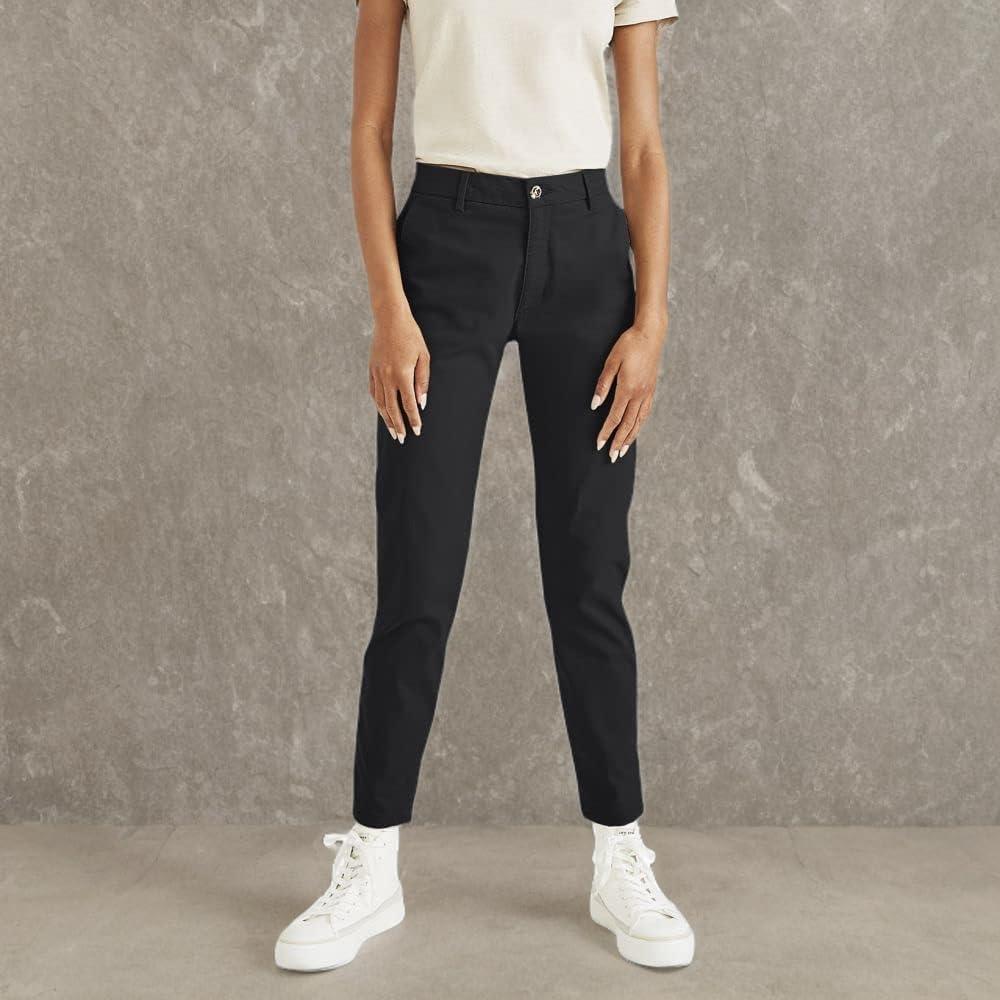 imageDOCKERS Womens Skinny Fit Weekend Chino PantsBeautiful Black
