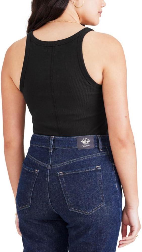imageDOCKERS Womens Slim Favorite Knit Tank Top ShirtBeautiful Black Rib
