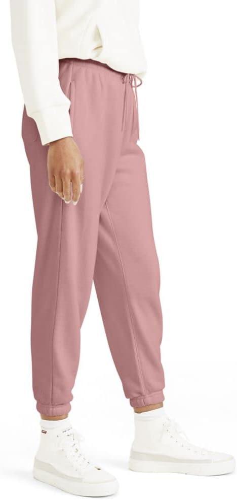 imageDOCKERS Womens Slim Fit Knit JoggerAsh Rose Pink Brushed Terry