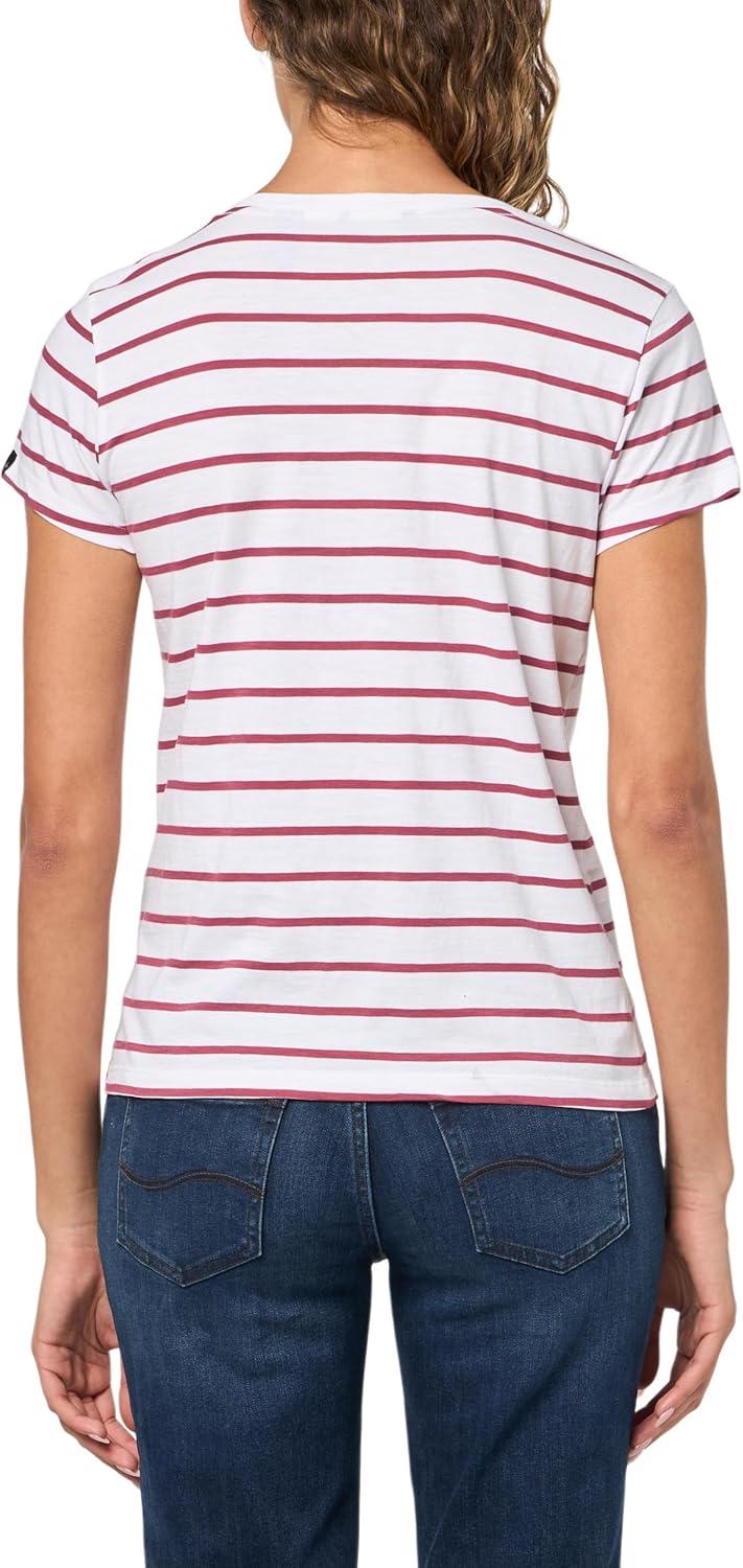 imageDOCKERS Womens Slim Fit Short Sleeve Favorite VNeck Tee ShirtNevin Dry Rose