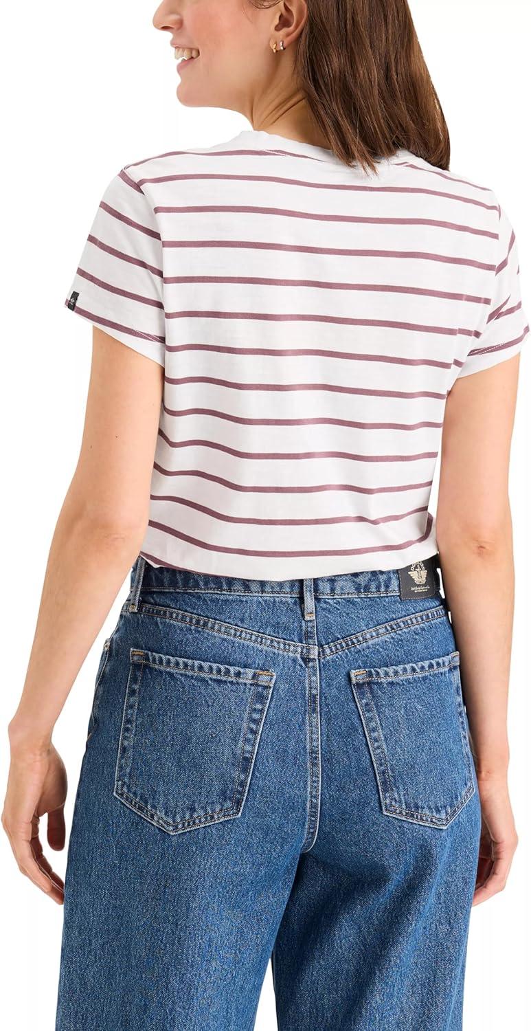 imageDOCKERS Womens Slim Fit Short Sleeve Favorite VNeck Tee ShirtNevin Dry Rose