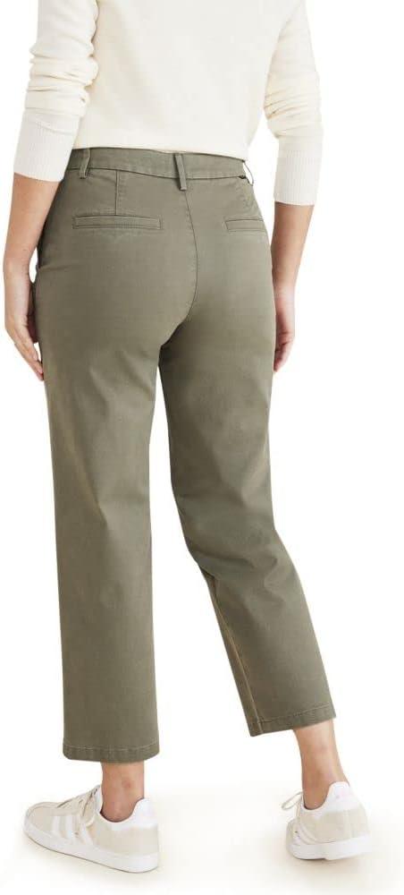 imageDOCKERS Womens Straight Fit High Rise Weekend Chino PantsCamo Green