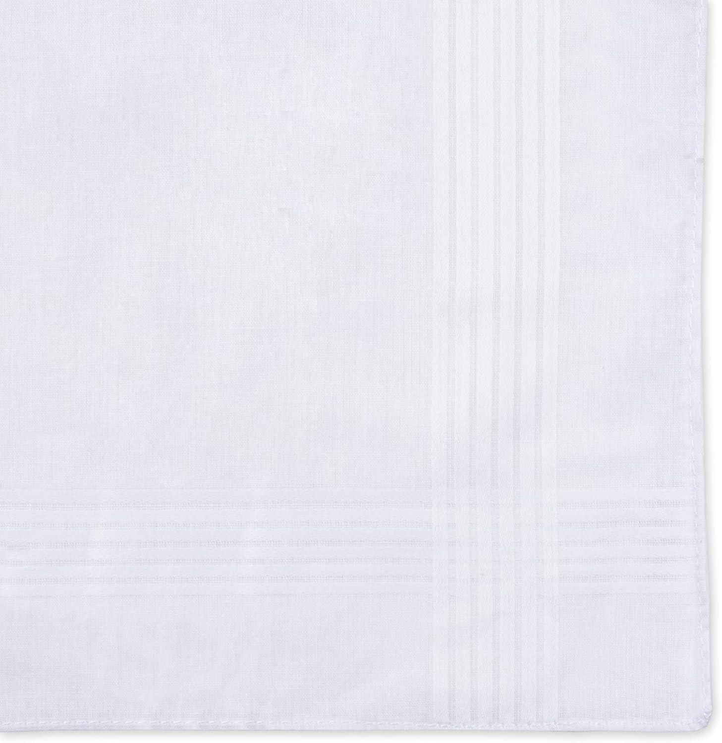 imageDOCKERS mens Cotton Handkerchiefs Gift Set Fashion and ClassicWhite