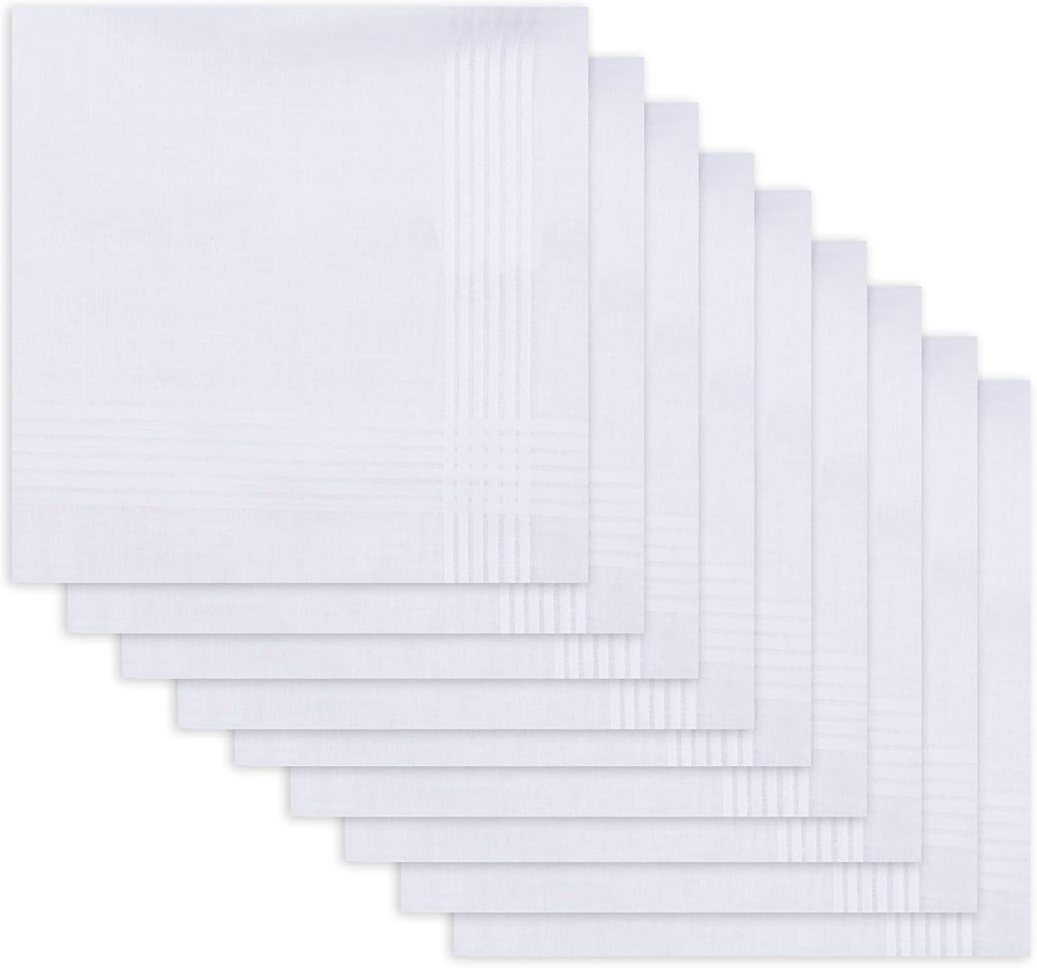 imageDOCKERS mens Cotton Handkerchiefs Gift Set Fashion and ClassicWhite